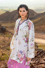 2 Piece Printed Charmeuse Silk Suit with Trouser TS-52005