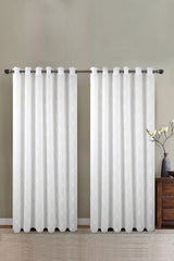 Snow White Embroidered Curtain