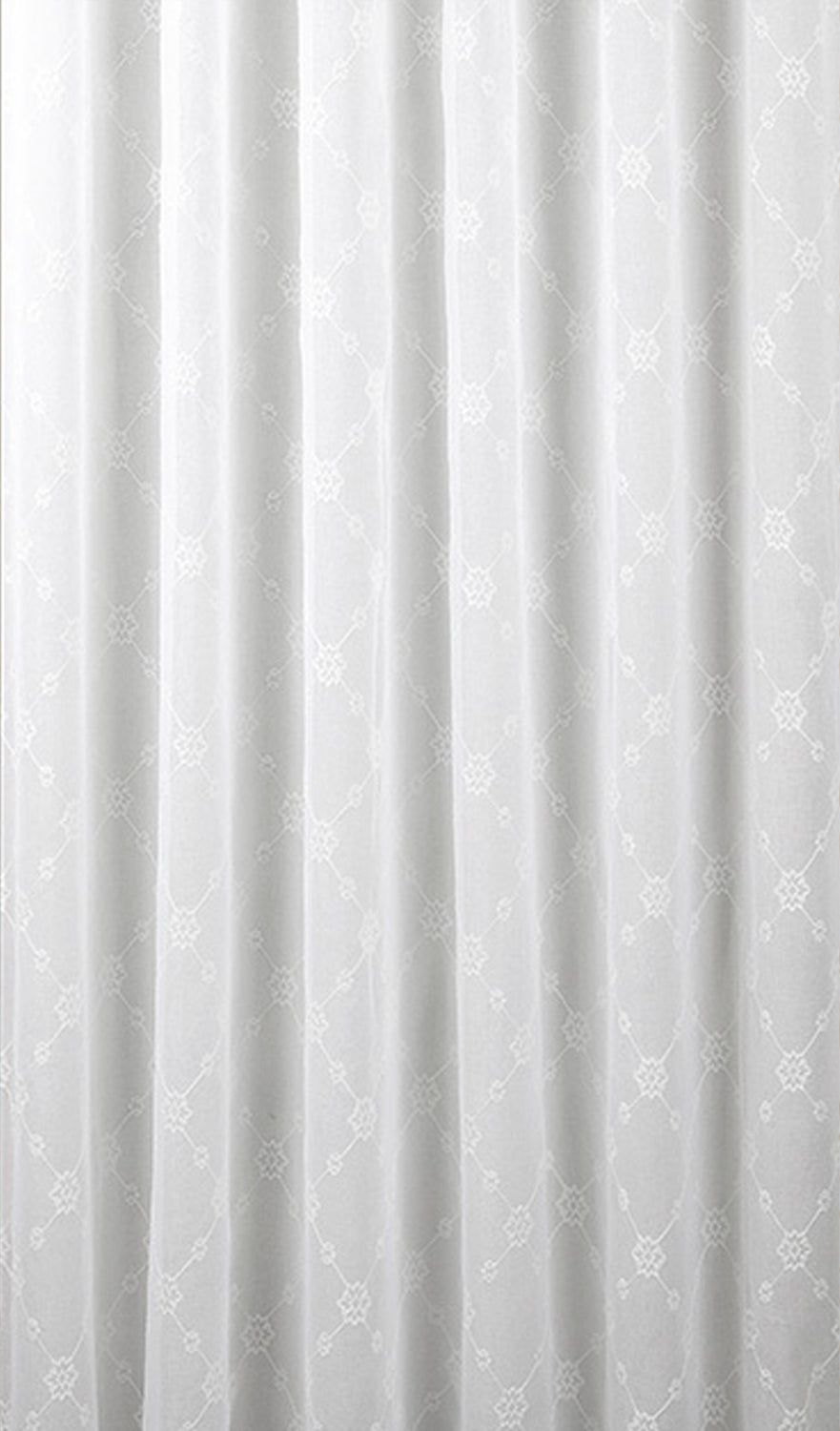 Snow White Embroidered Curtain