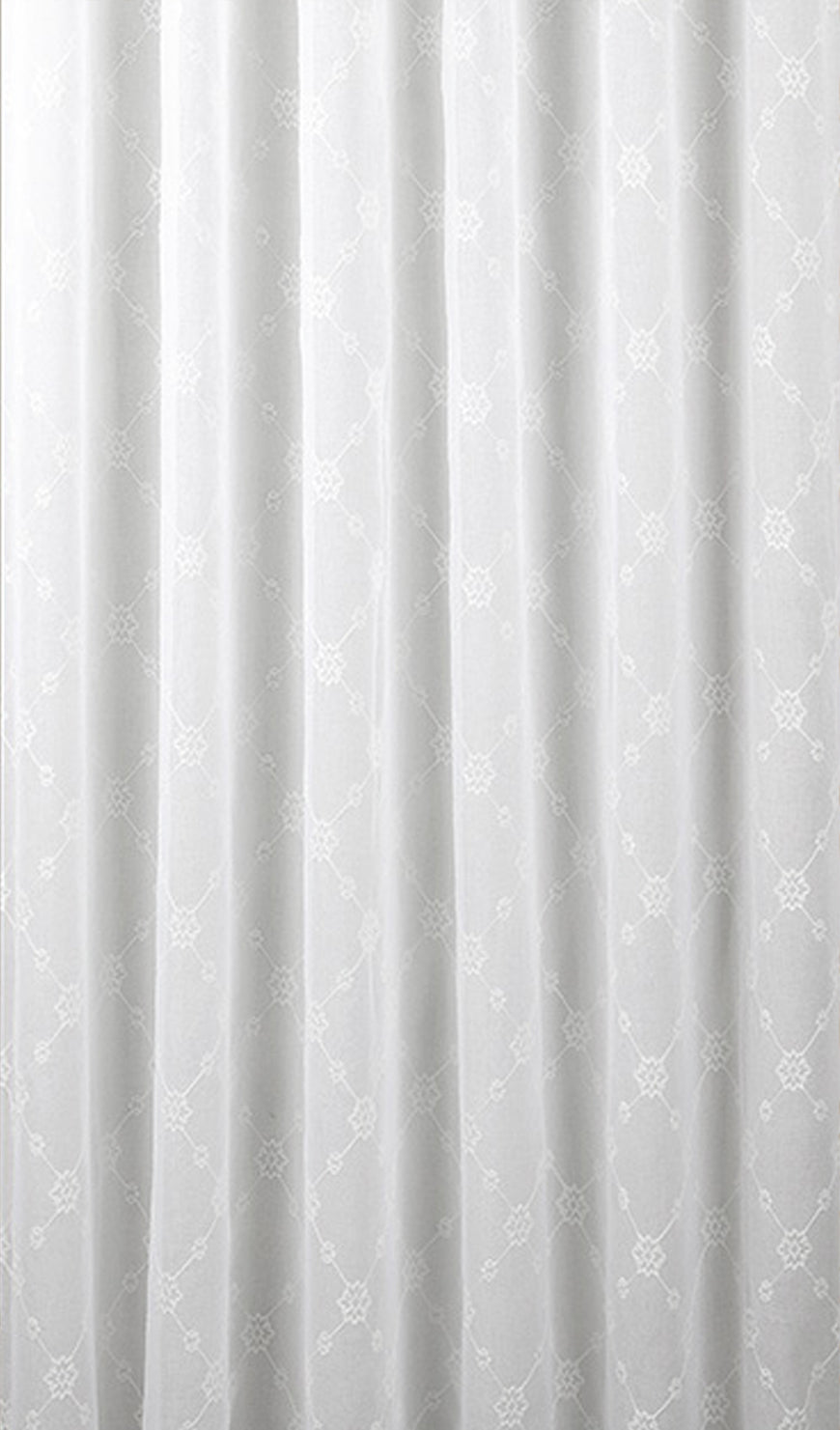 Snow White Embroidered Curtain