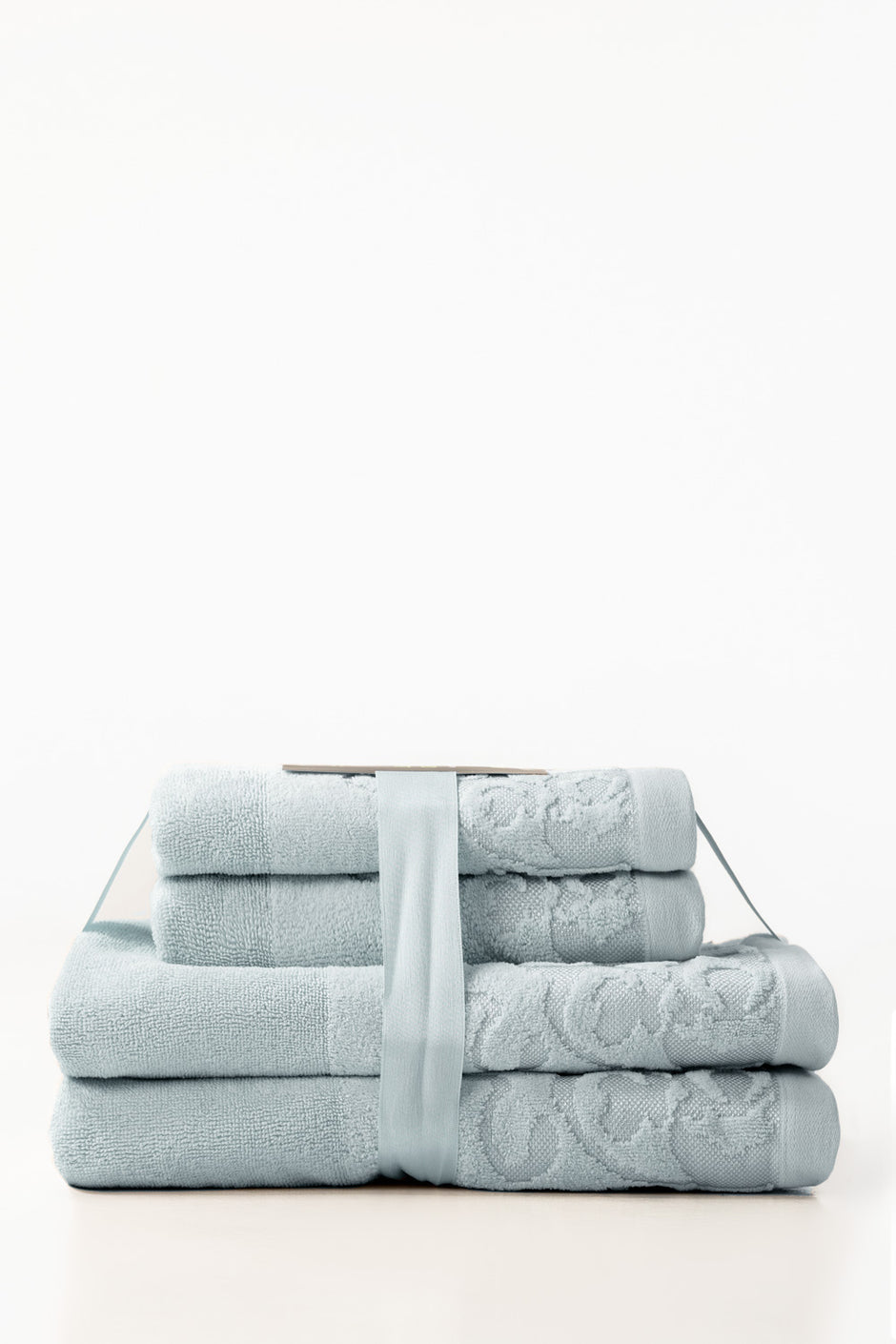 Spa 4pcs Jacquard Dyed Towel Set