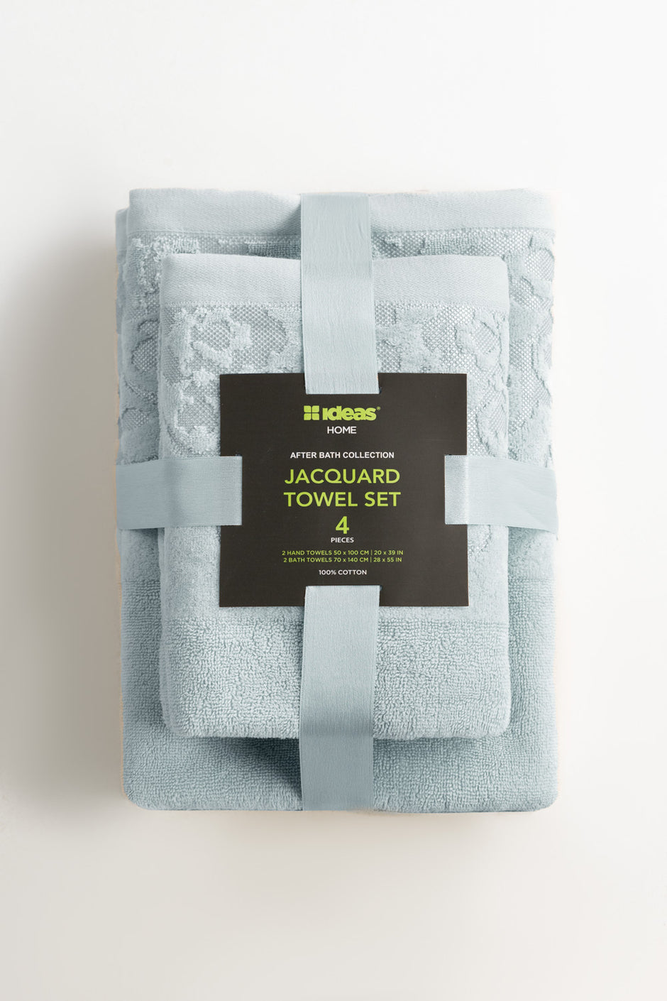 Spa 4pcs Jacquard Dyed Towel Set