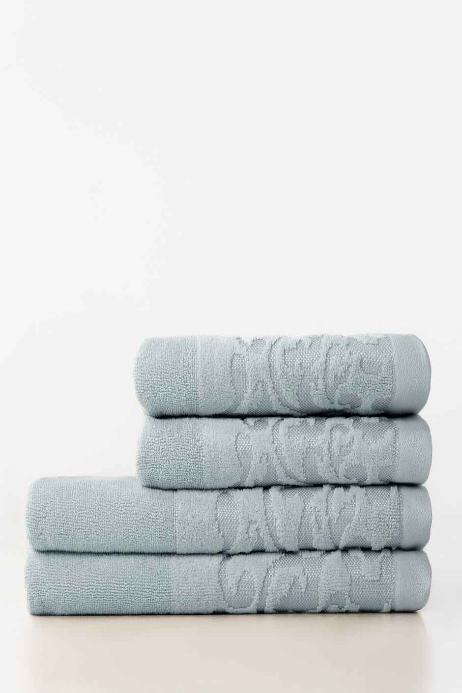 Spa 4pcs Jacquard Dyed Towel Set
