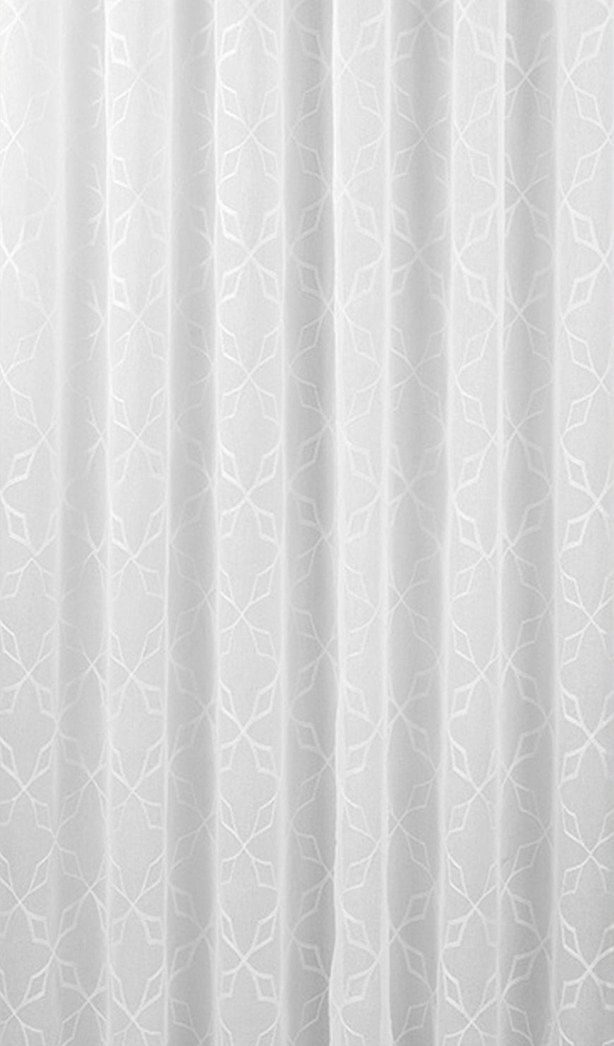 Star white Embroidered Curtain