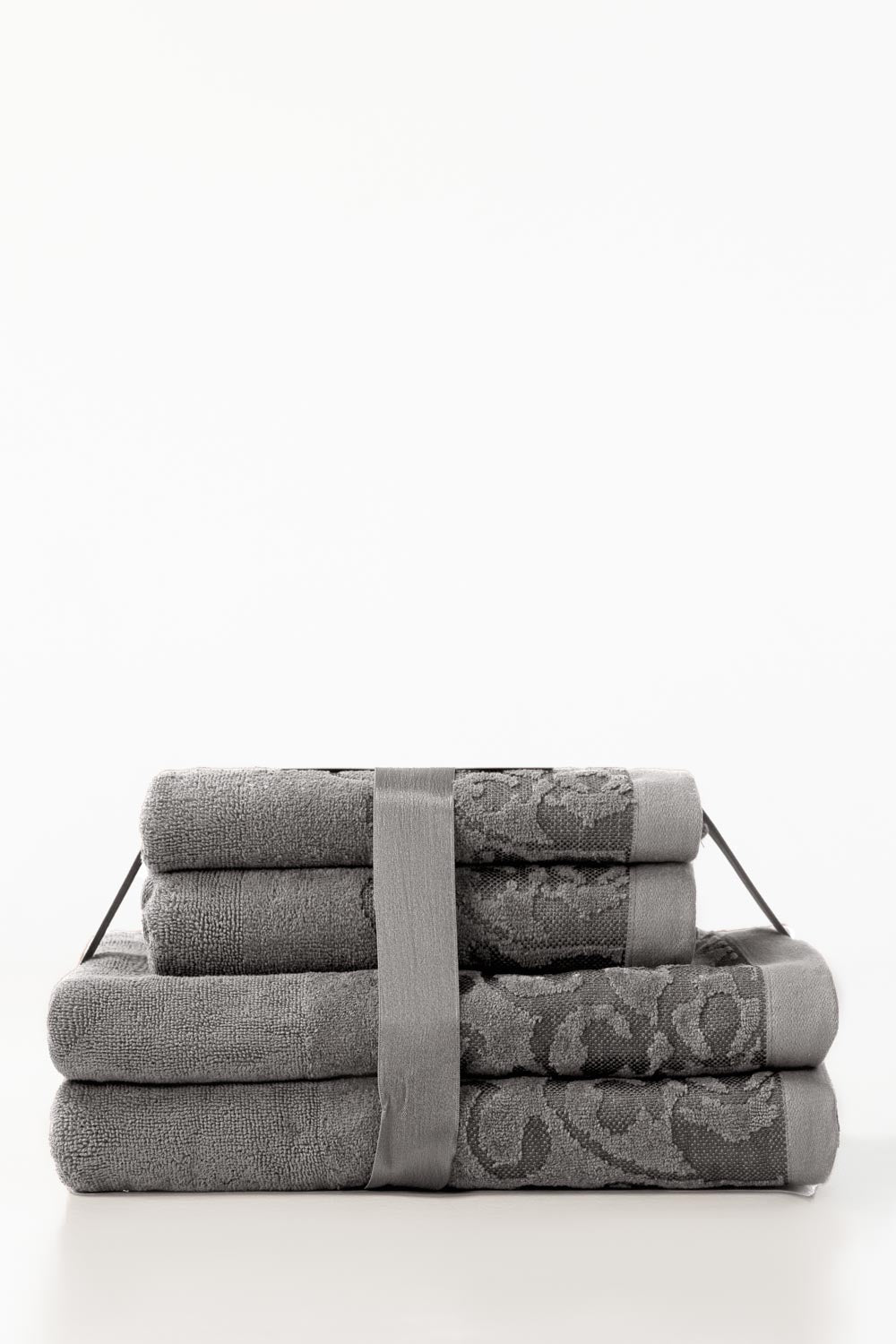 Storm 4pcs Jacquard Dyed Towel Set