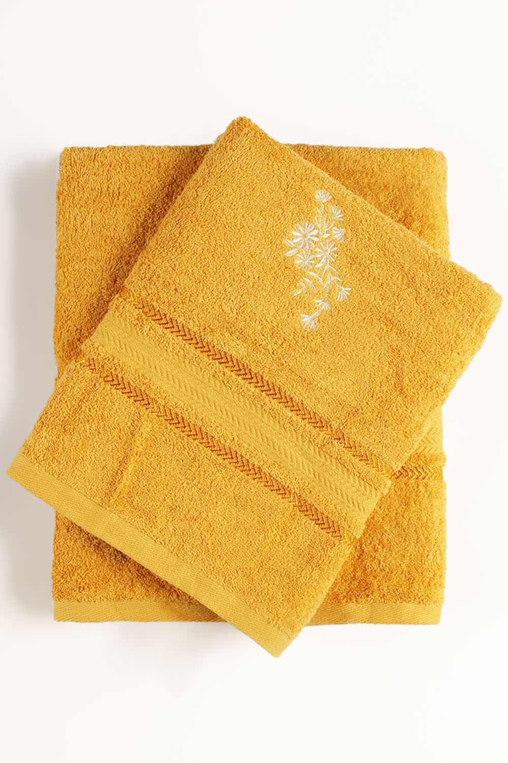 Sun Flower Embroidered Towel