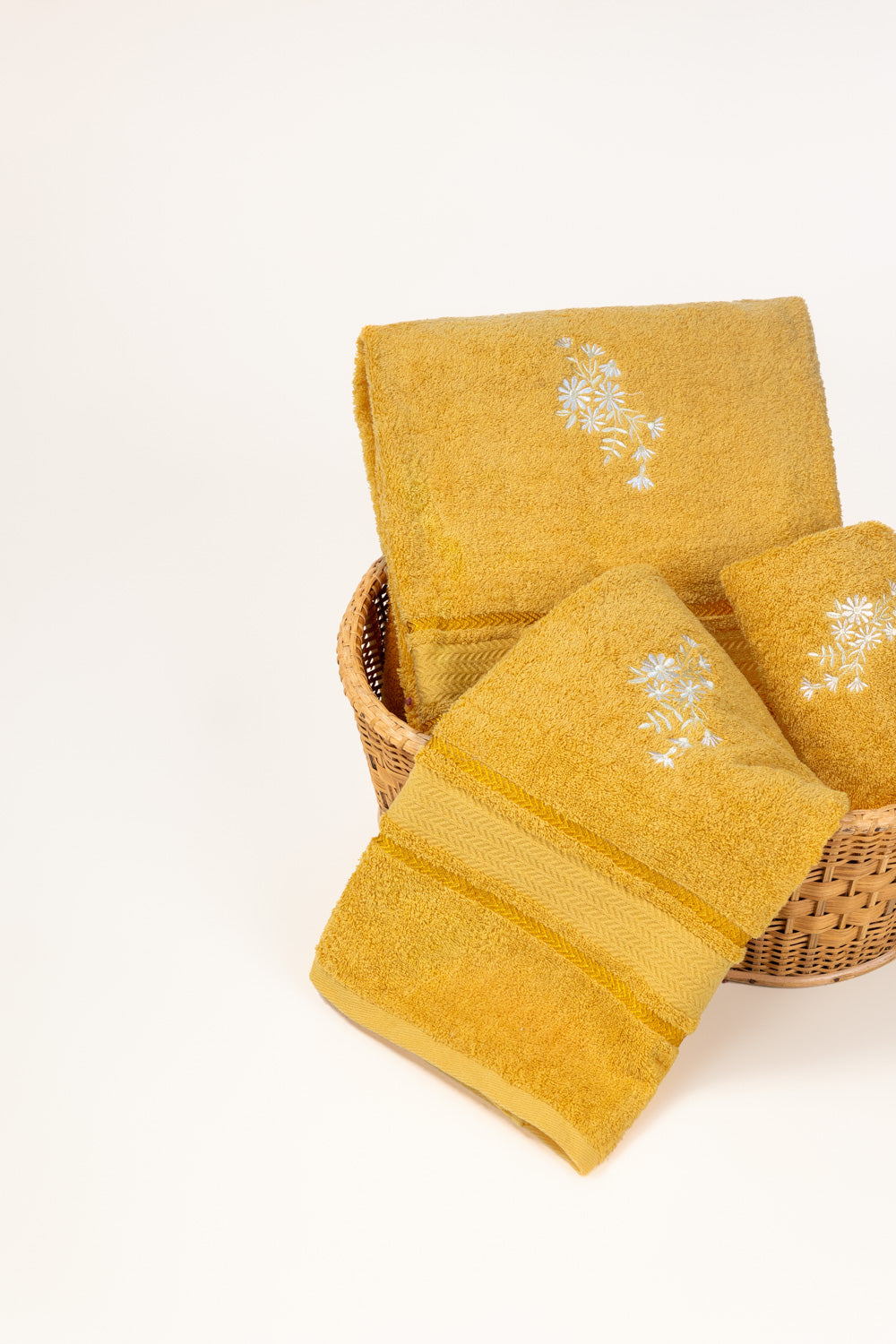 Sun Flower Embroidered Towel
