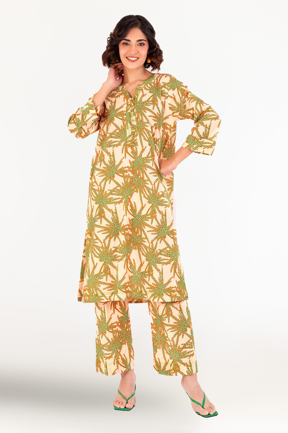 2 Piece Unstitched Printed Lawn Suit
