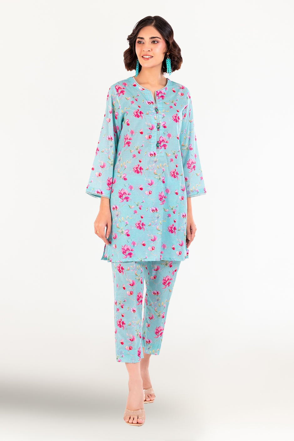 2 Piece Unstitched Printed Lawn Suit