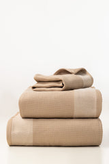 Tan Wheat Waffle Towel