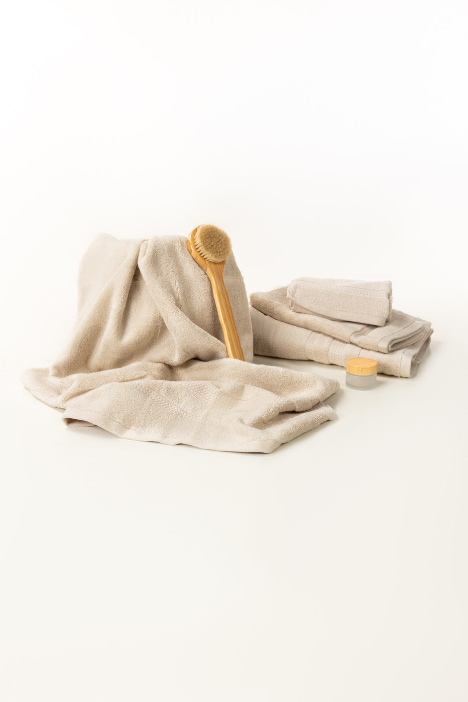 Taupe 6pc Zero Twist Towel Set