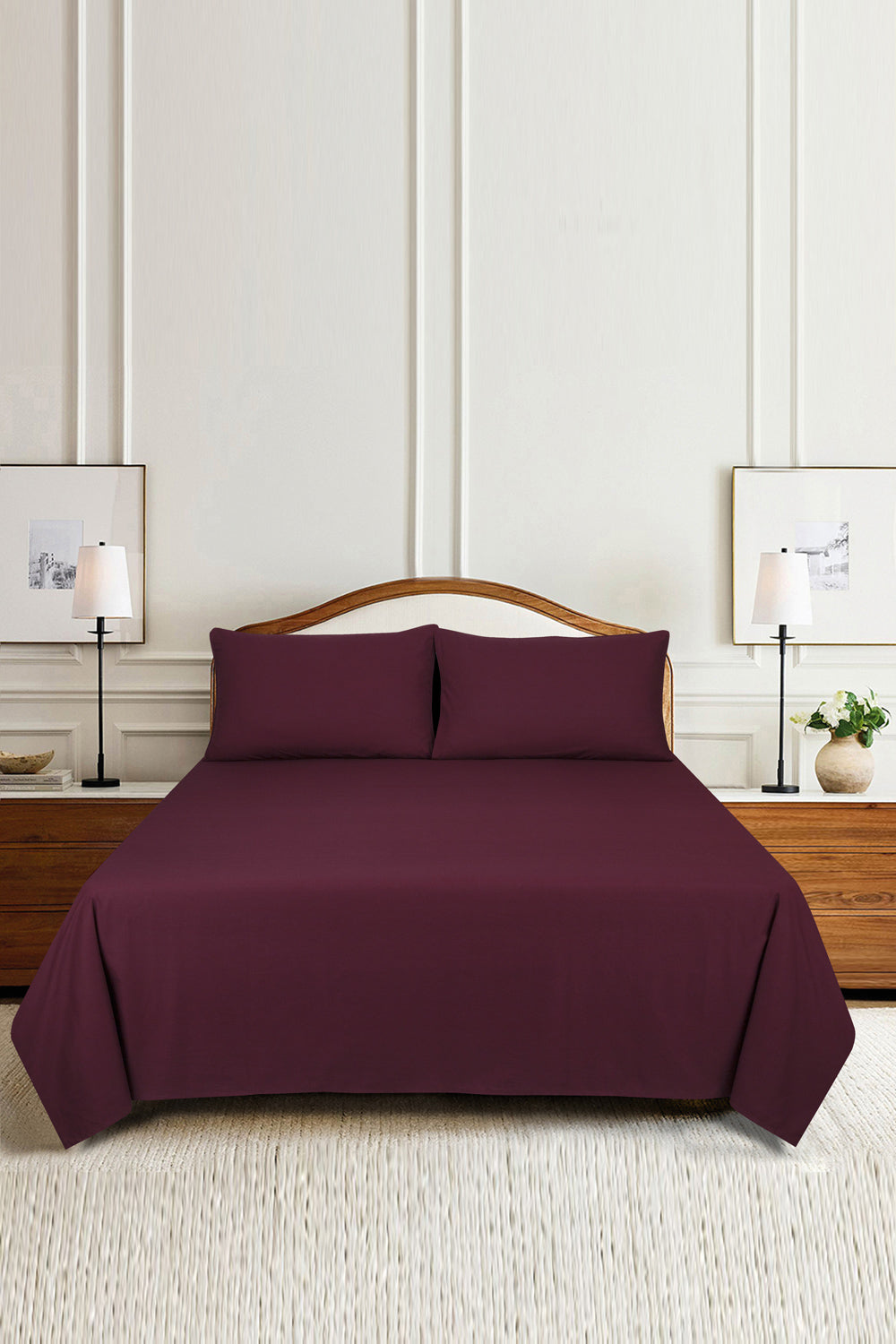 Tawny Port T-150 Dyed Bed Sheet Set