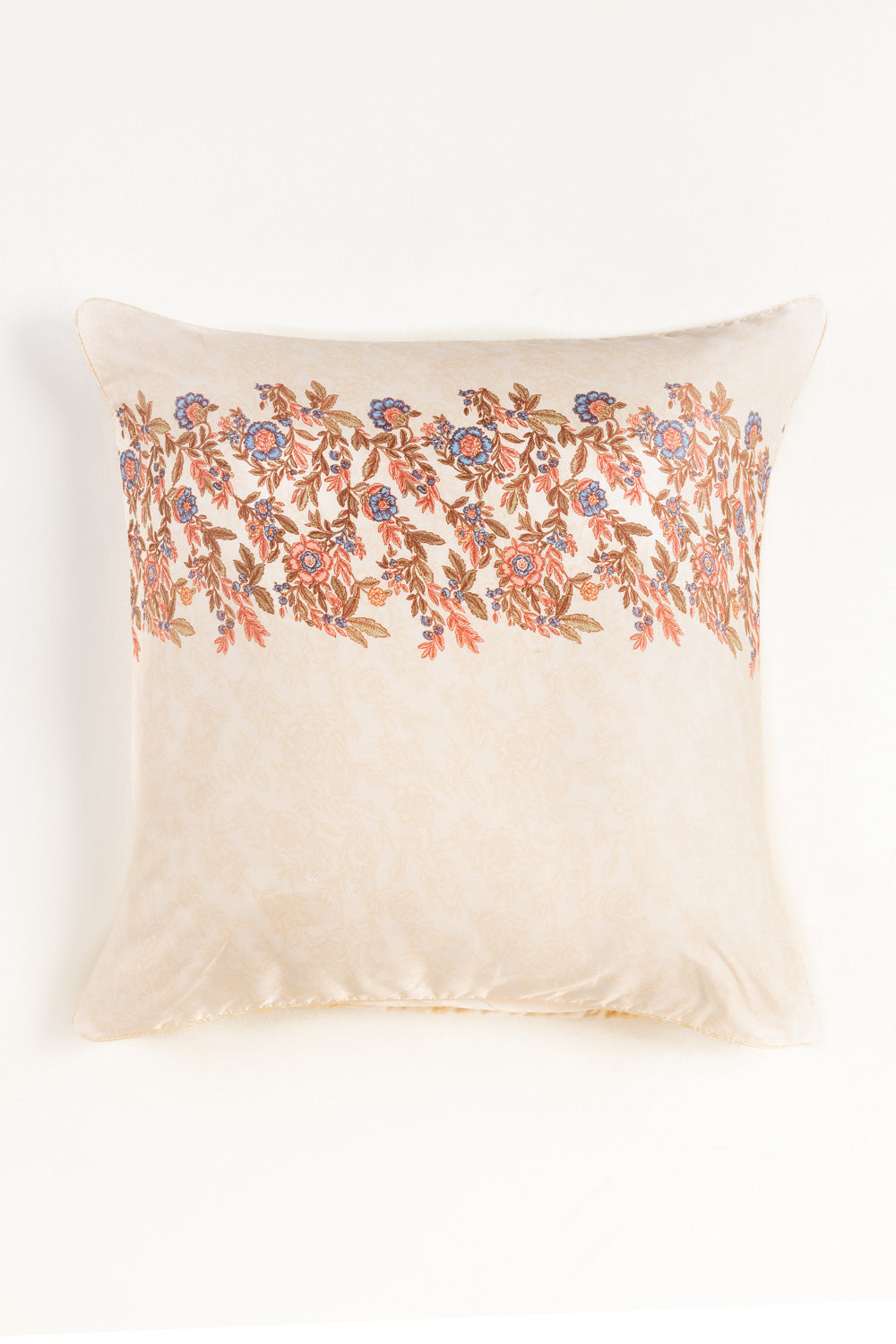 Tea Floral Euro Sham Cushion Cover
