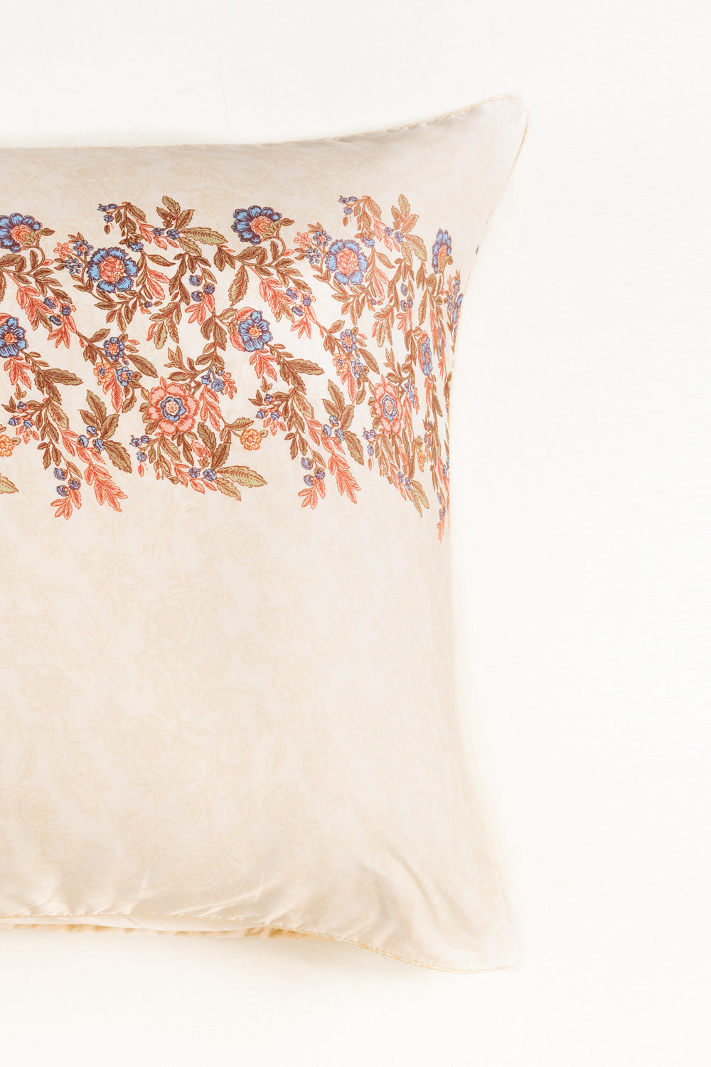 Tea Floral Euro Sham Cushion Cover