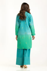 Textured Dobby Printed With Embroidered Co-Ord Set IPST-44978