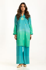 Textured Dobby Printed With Embroidered Co-Ord Set IPST-44978