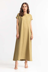 Textured Green Dress WM-DRS-SS24-009