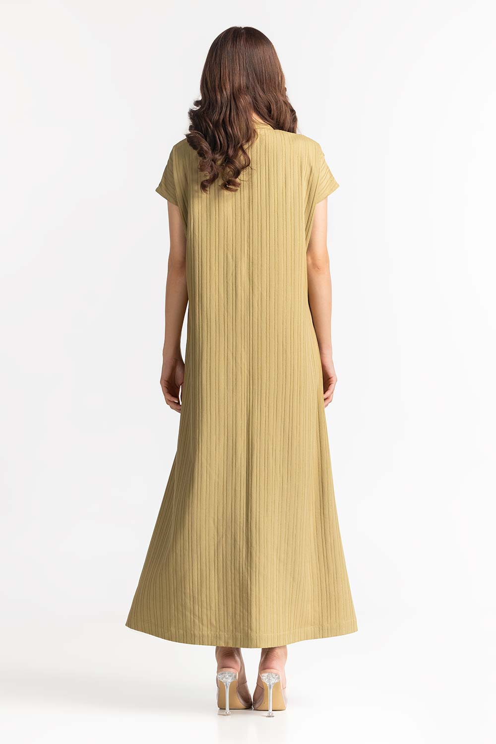 Textured Green Dress WM-DRS-SS24-009