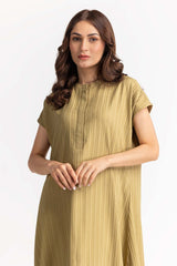 Textured Green Dress WM-DRS-SS24-009