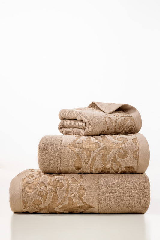 Toast Jacquard Dyed Towel