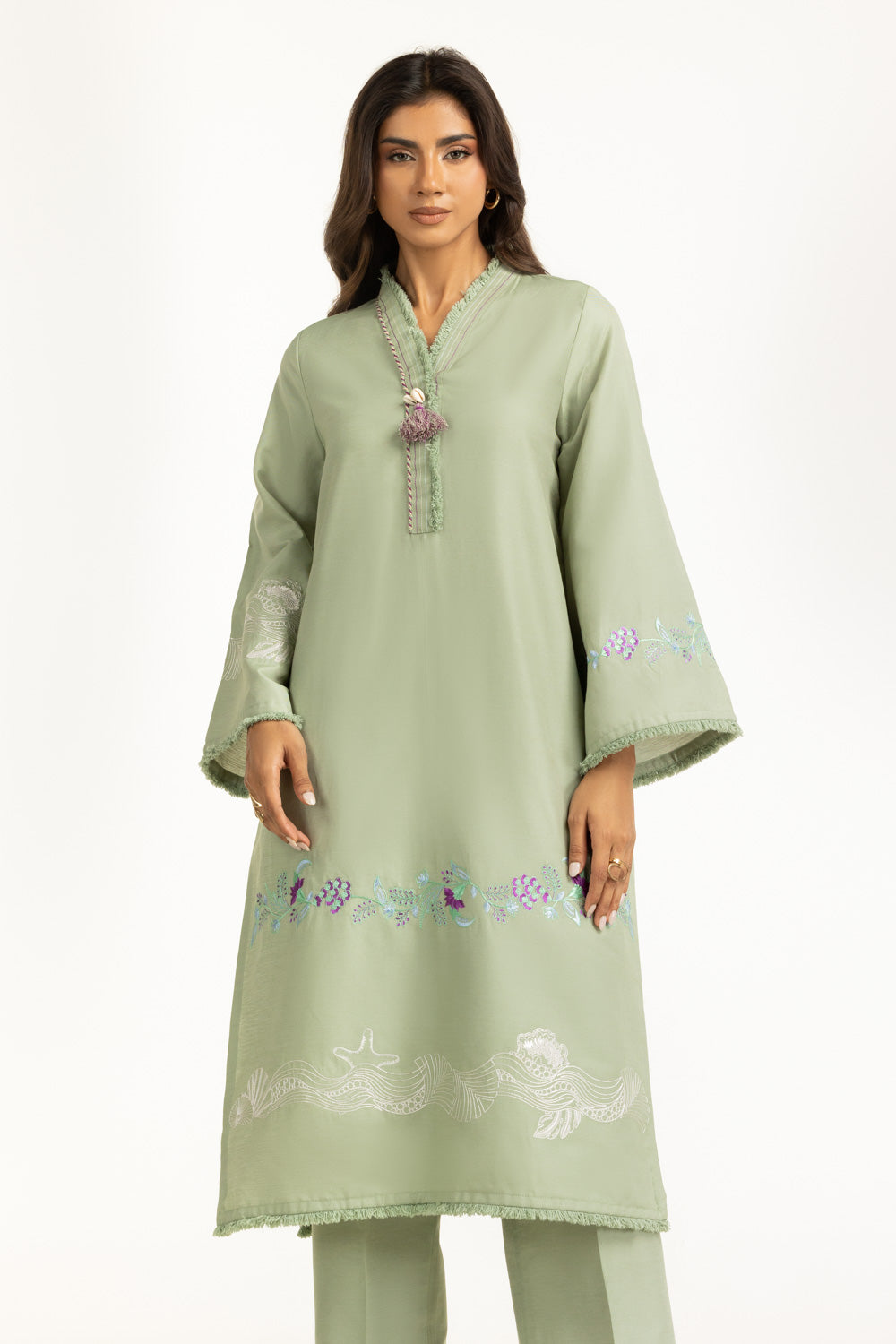 Twill Embroidered Co-Ord Set