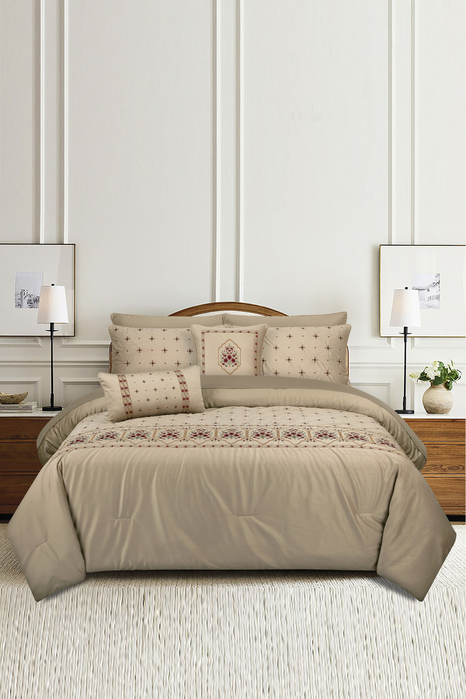 VB-010 Velvet Complete Bed Set