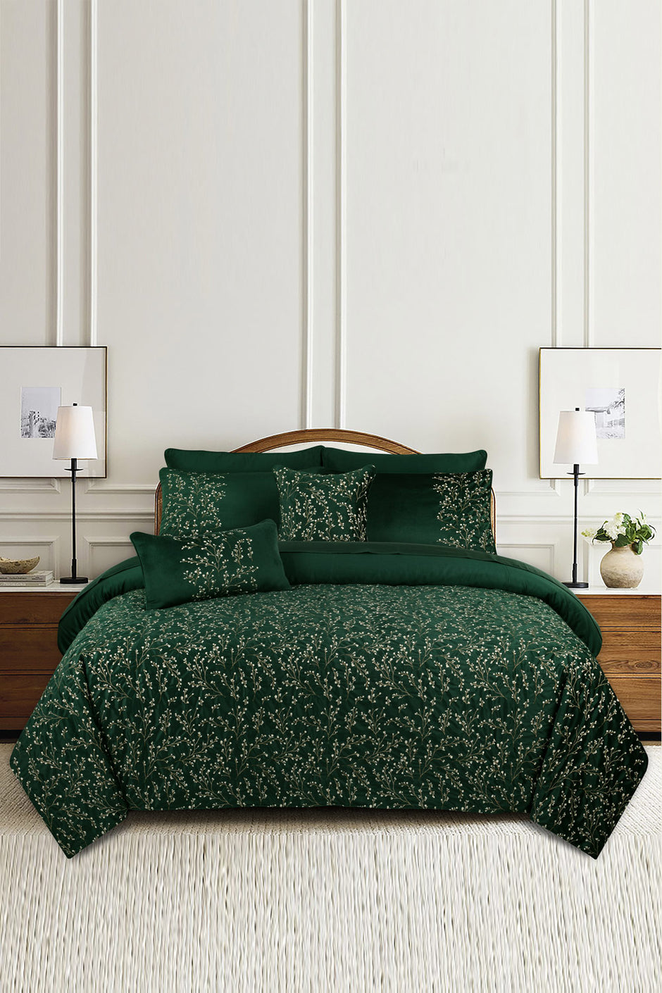 VB-011 Velvet Complete Bed Set