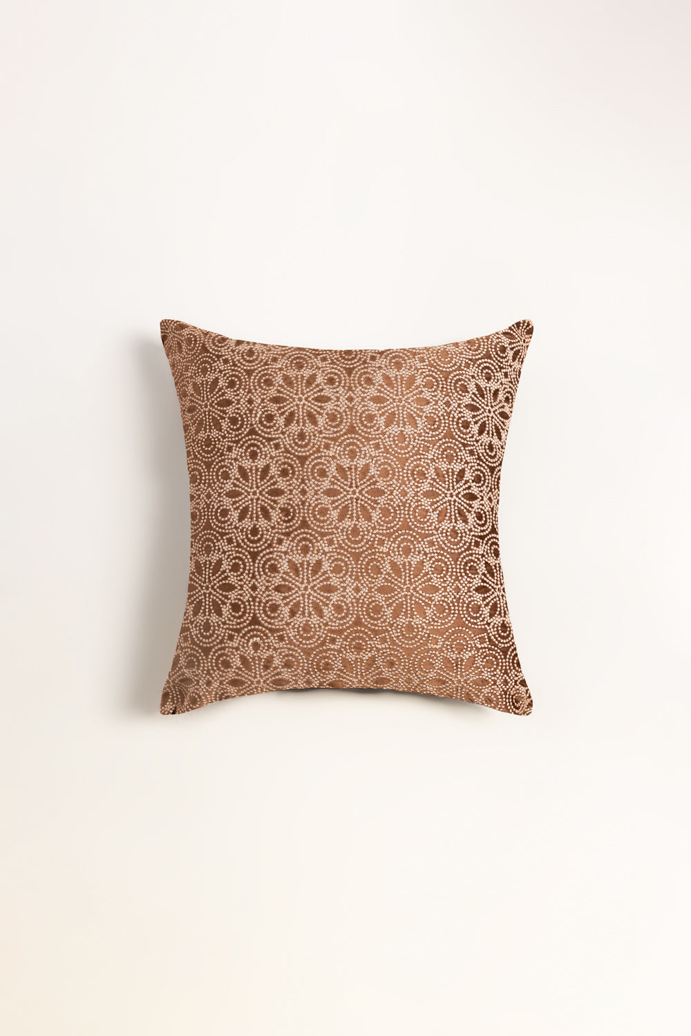 Velvet Embroidered Cushion Cover