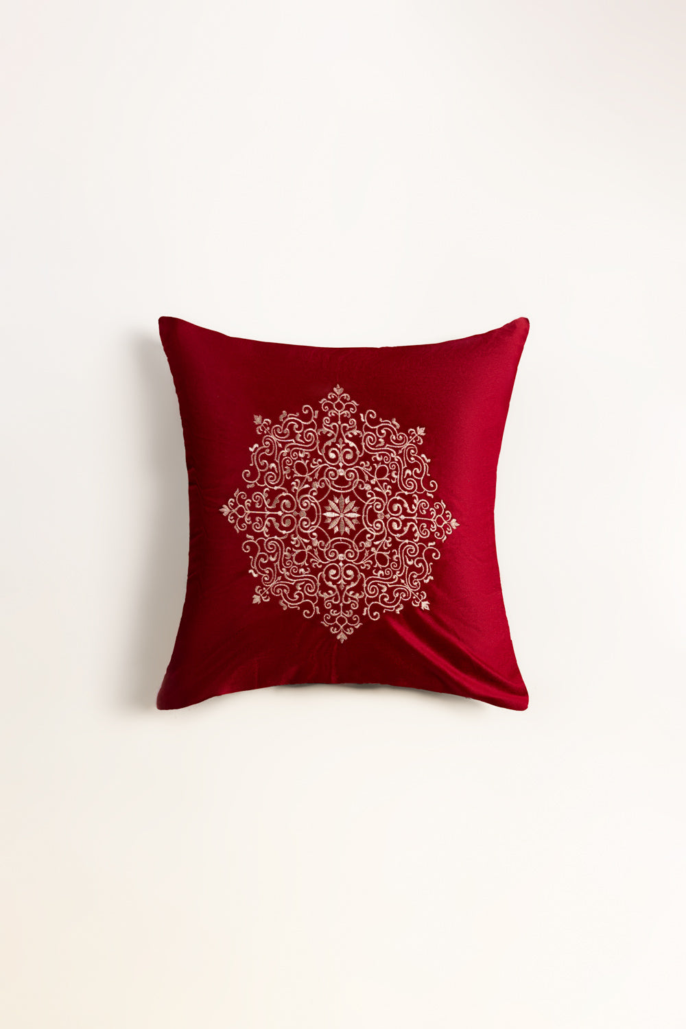 Velvet Embroidered Cushion Cover