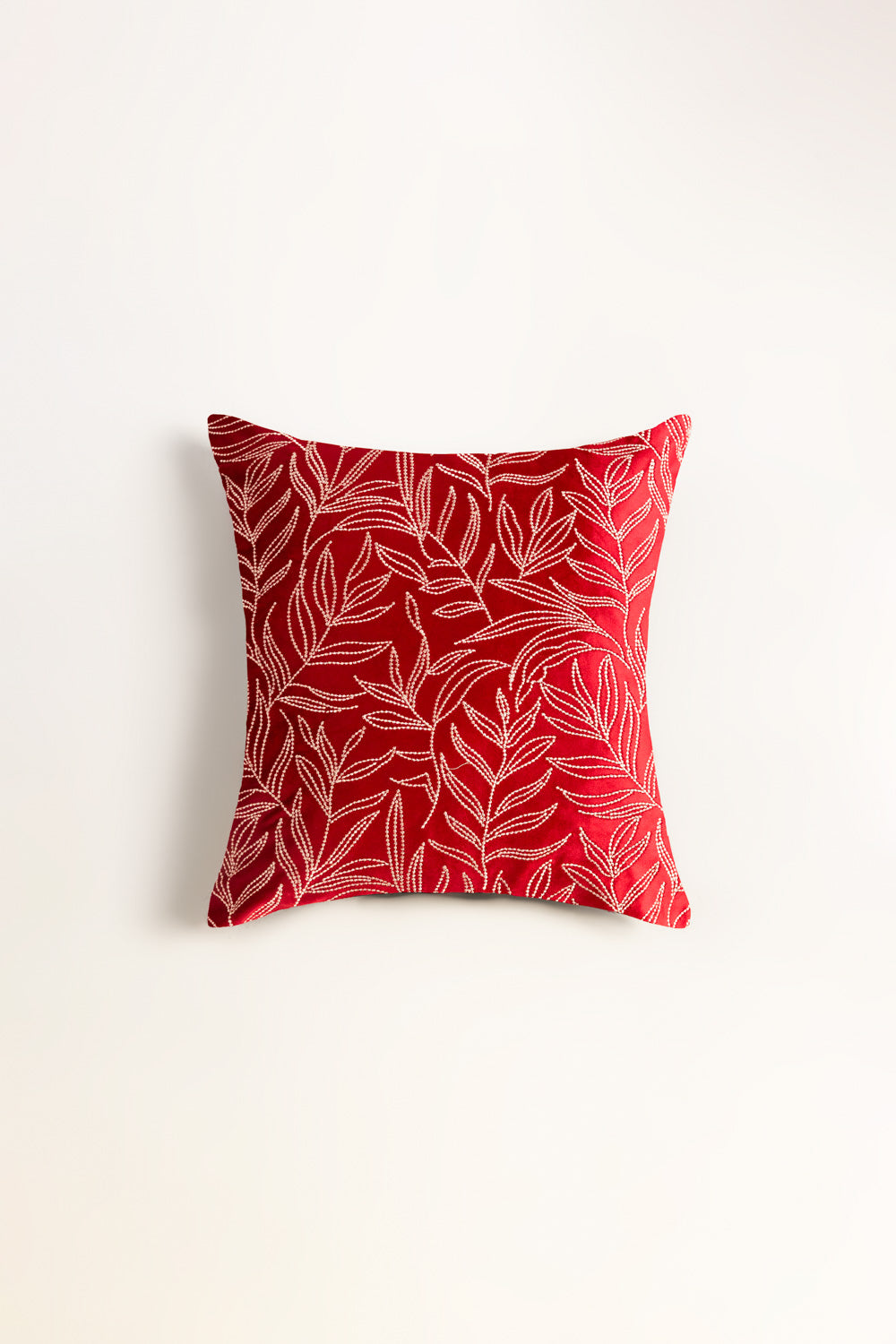 Velvet Embroidered Cushion Cover