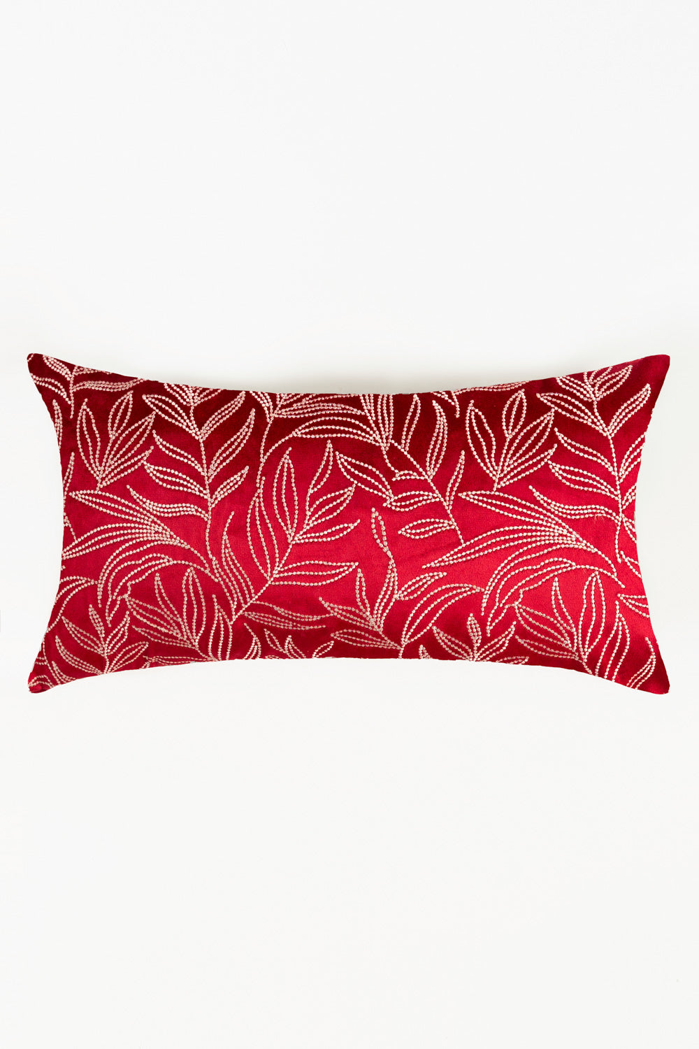 Velvet Embroidered Cushion Cover