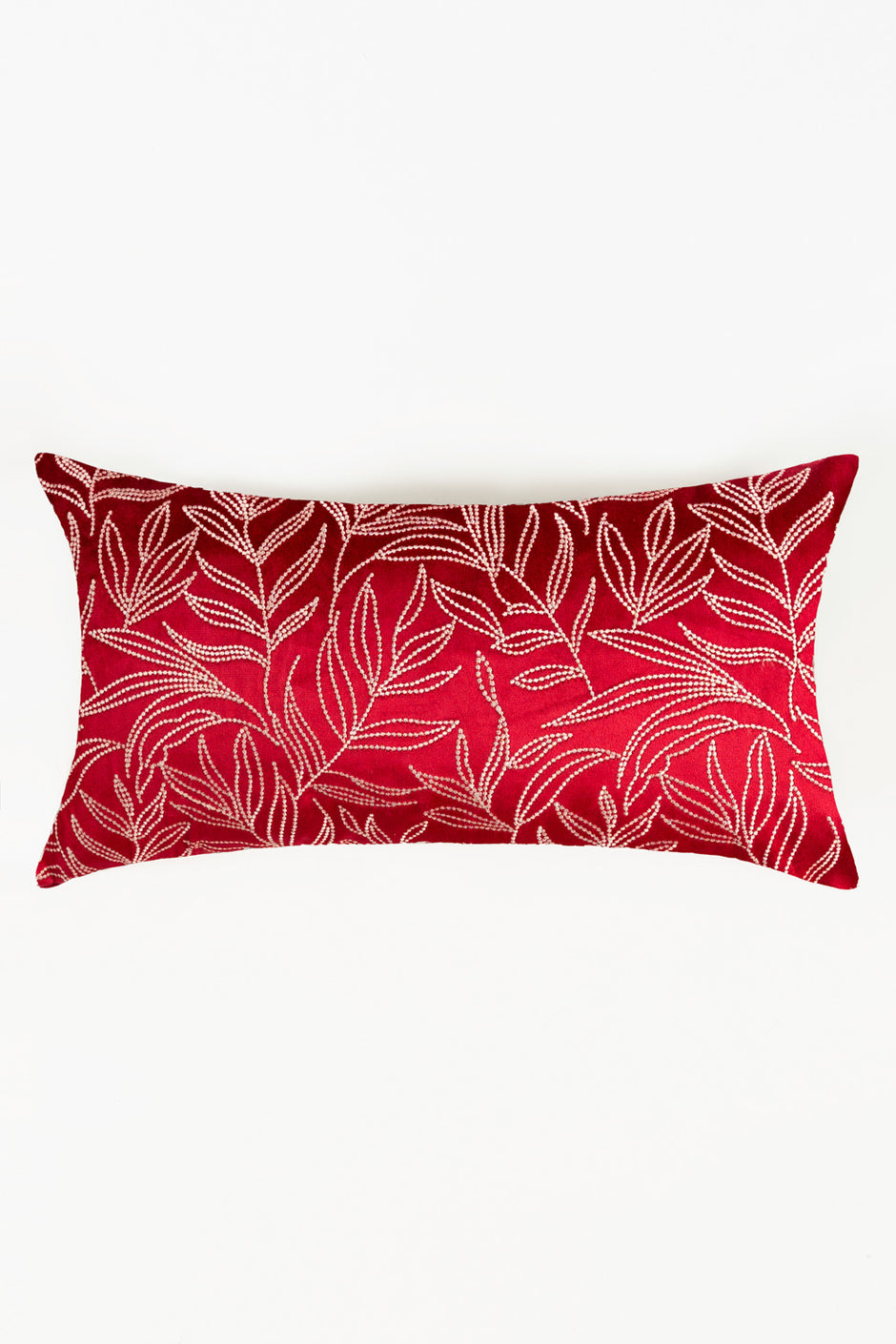 Velvet Embroidered Cushion Cover