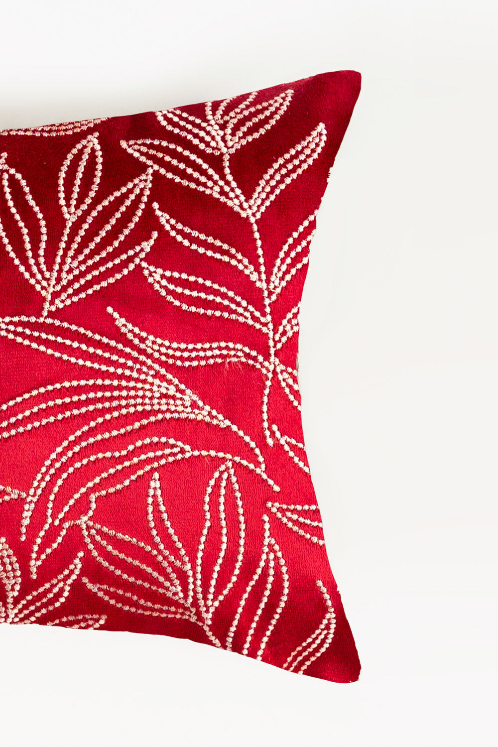Velvet Embroidered Cushion Cover