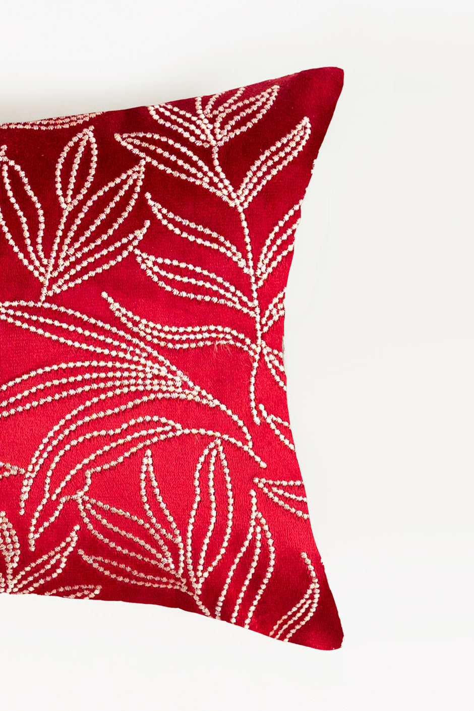 Velvet Embroidered Cushion Cover
