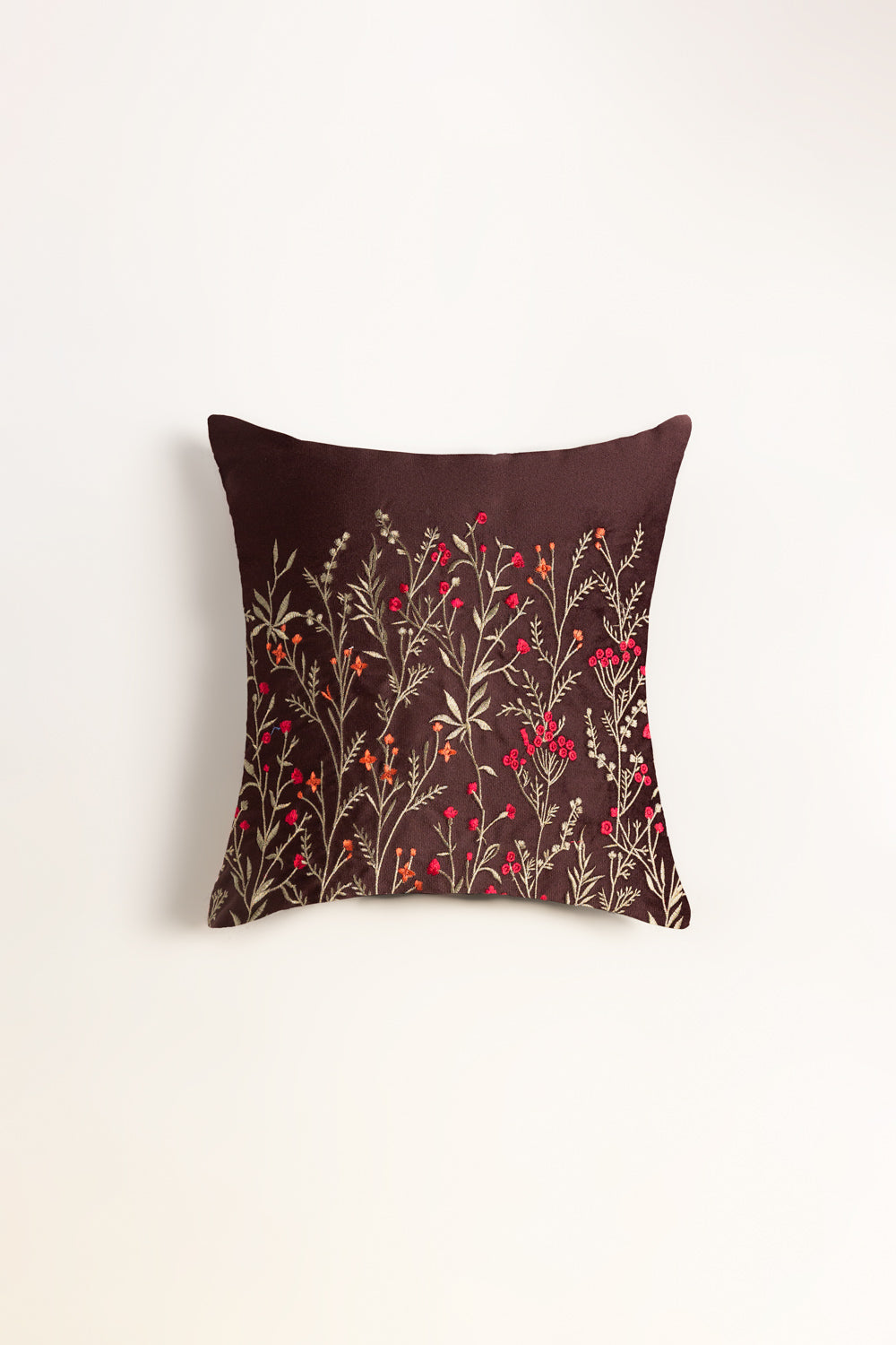 Velvet Embroidered Cushion Cover