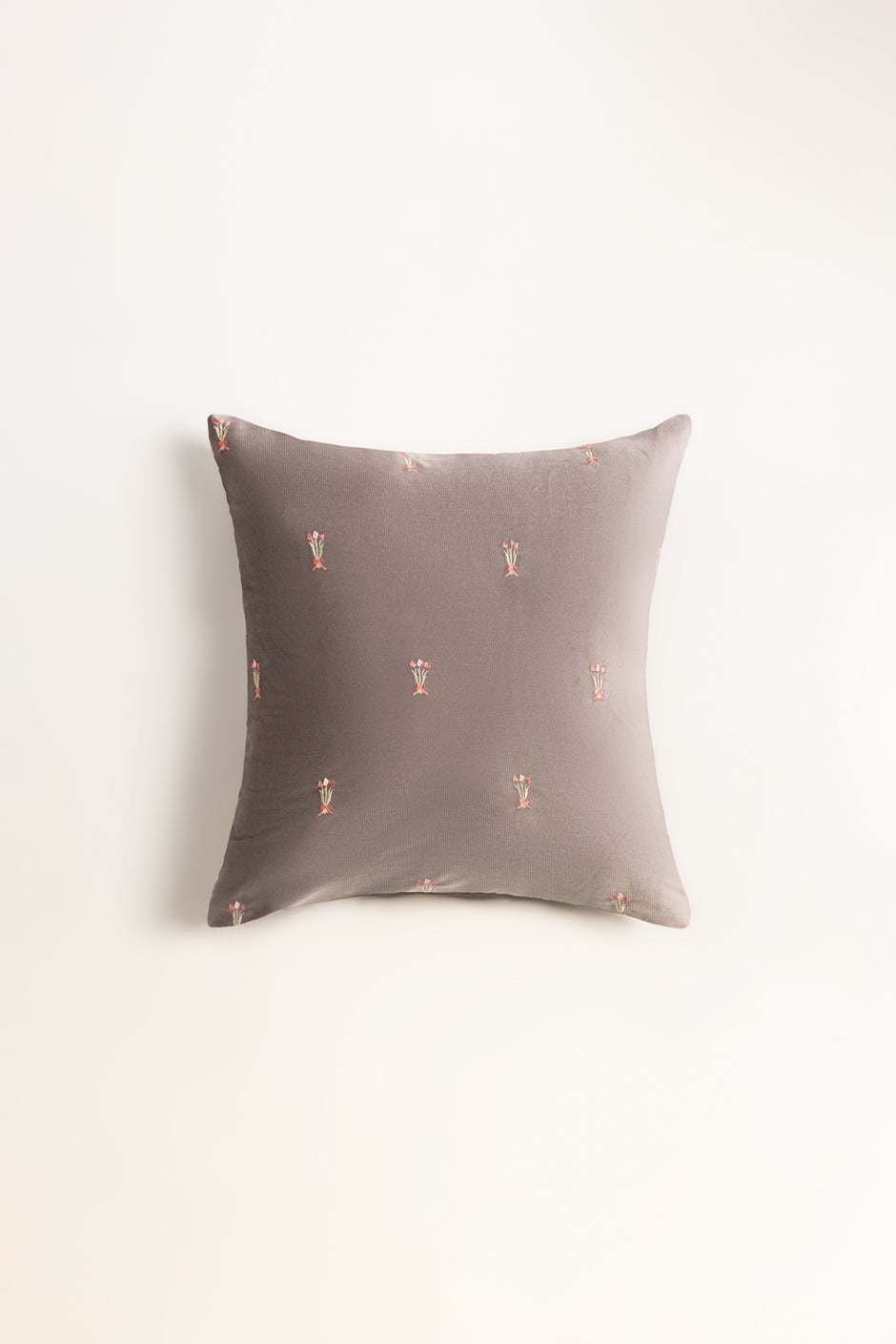 Velvet Embroidered Cushion Cover