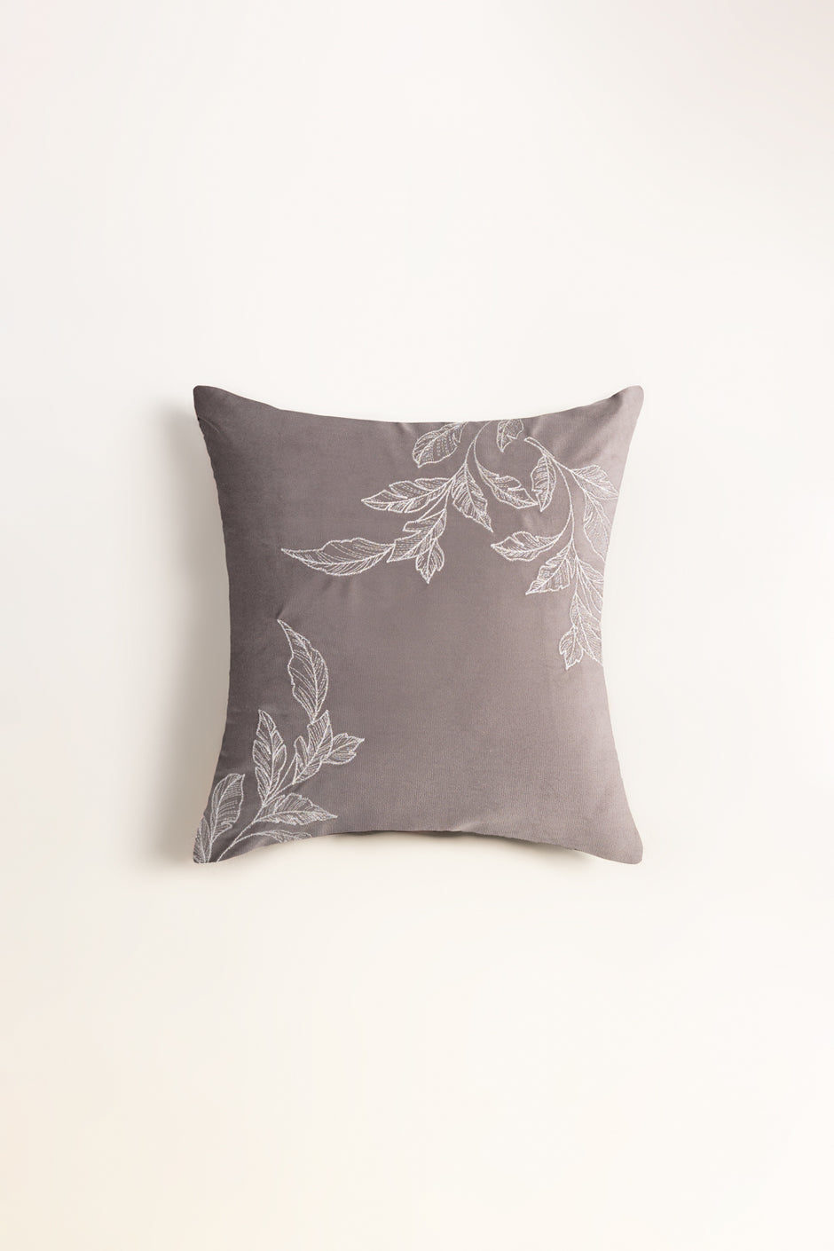 Velvet Embroidered Cushion Cover