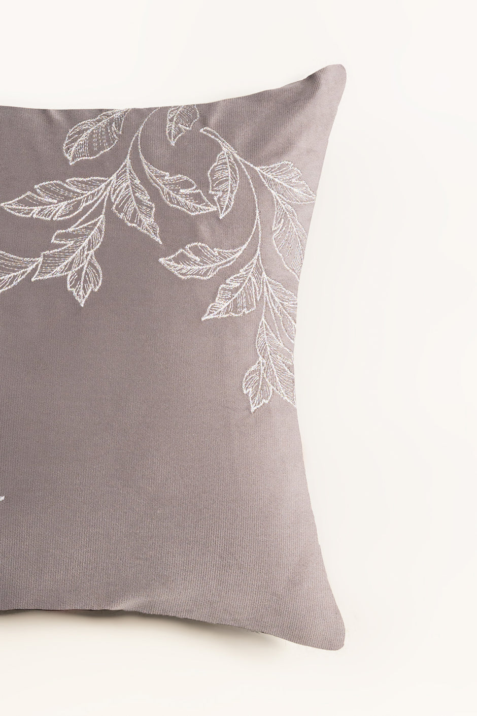 Velvet Embroidered Cushion Cover