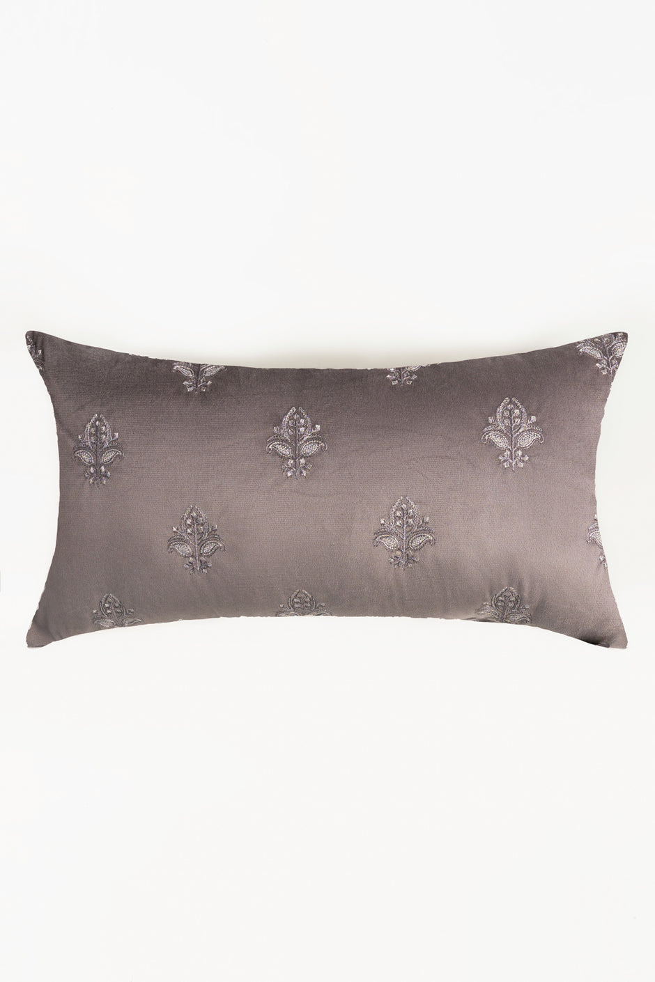 Velvet Embroidered Cushion Cover