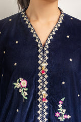 Velvet Embroidered Shirt And Trouser IPST-55123