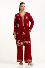 Velvet Embroidered Co-Ord Set IPST-55125