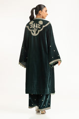Velvet Embroidered Long Jacket and Pant IPST-55124