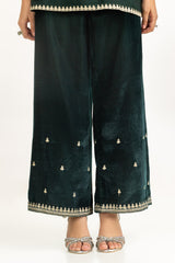 Velvet Embroidered Long Jacket and Pant IPST-55124