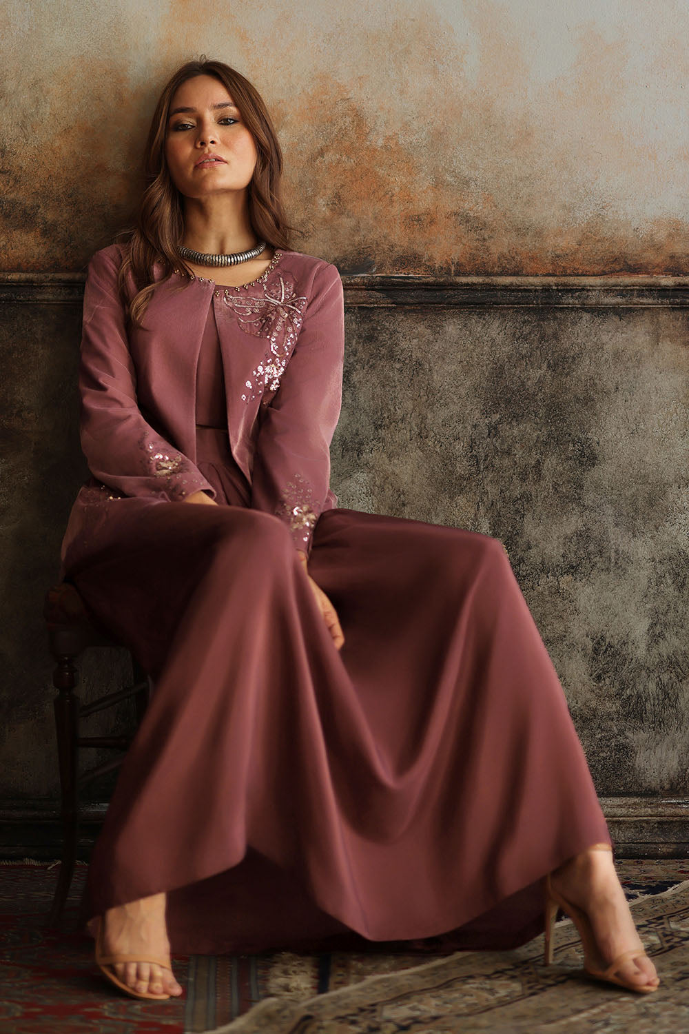 Velvet Embroidered Waistcoat