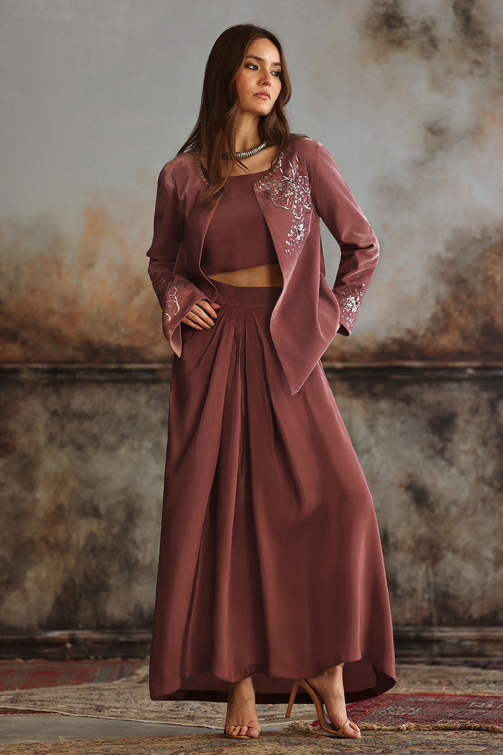 Velvet Embroidered Waistcoat