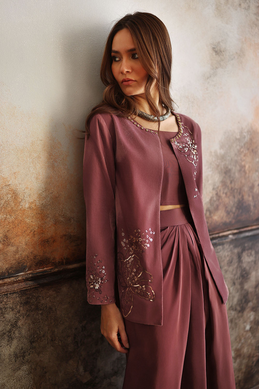 Velvet Embroidered Waistcoat