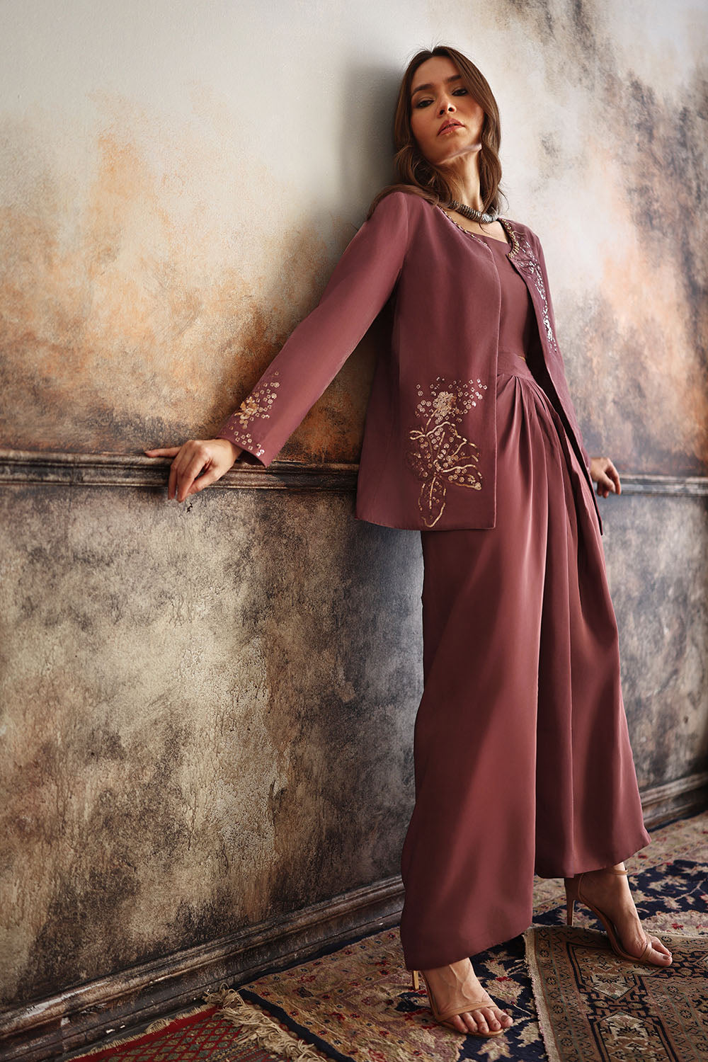 Velvet Embroidered Waistcoat