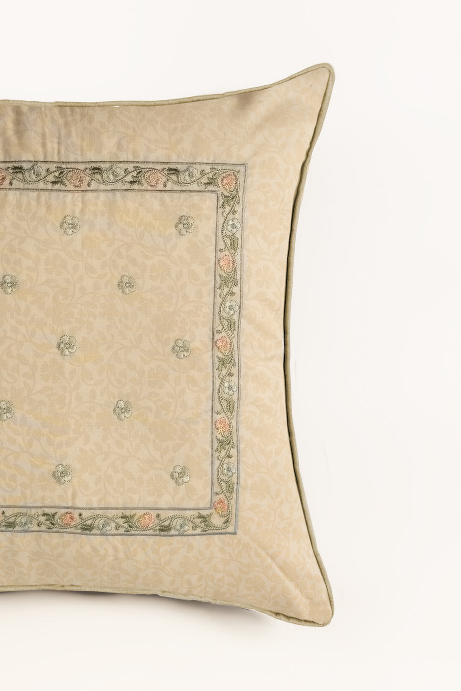 Victorian Bloom Square Cushion Cover