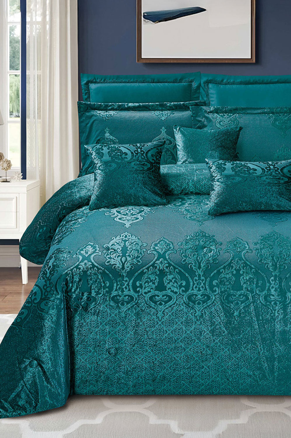 Viridian Chenille Comforter Set