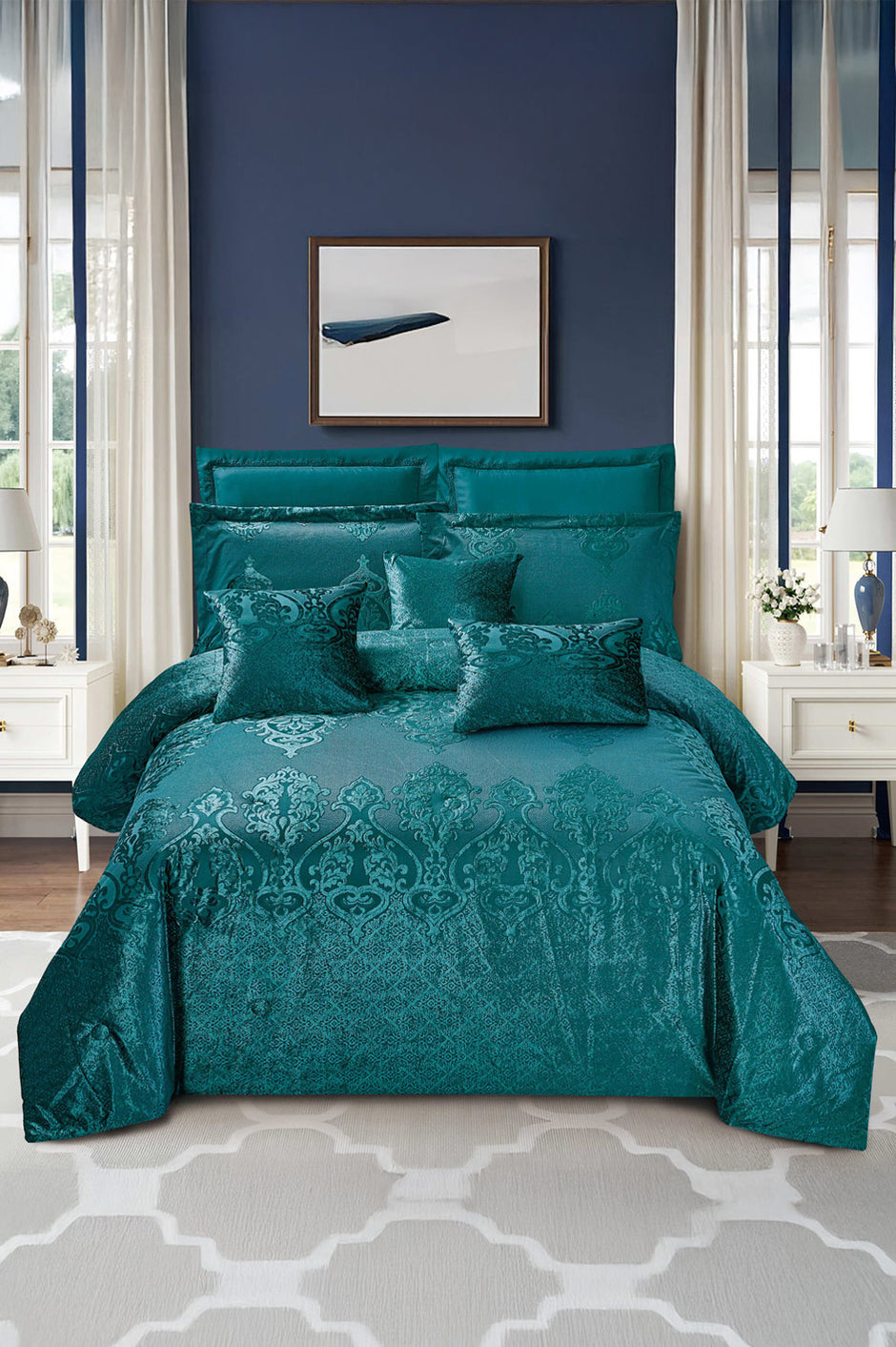 Viridian Chenille Comforter Set